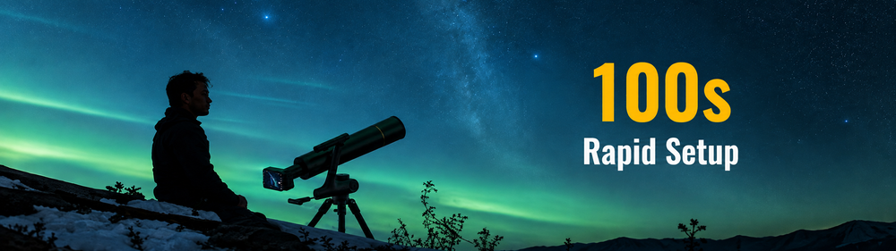 NEOMIX Finder TW2 smart telescope ready for fast setup under the night sky