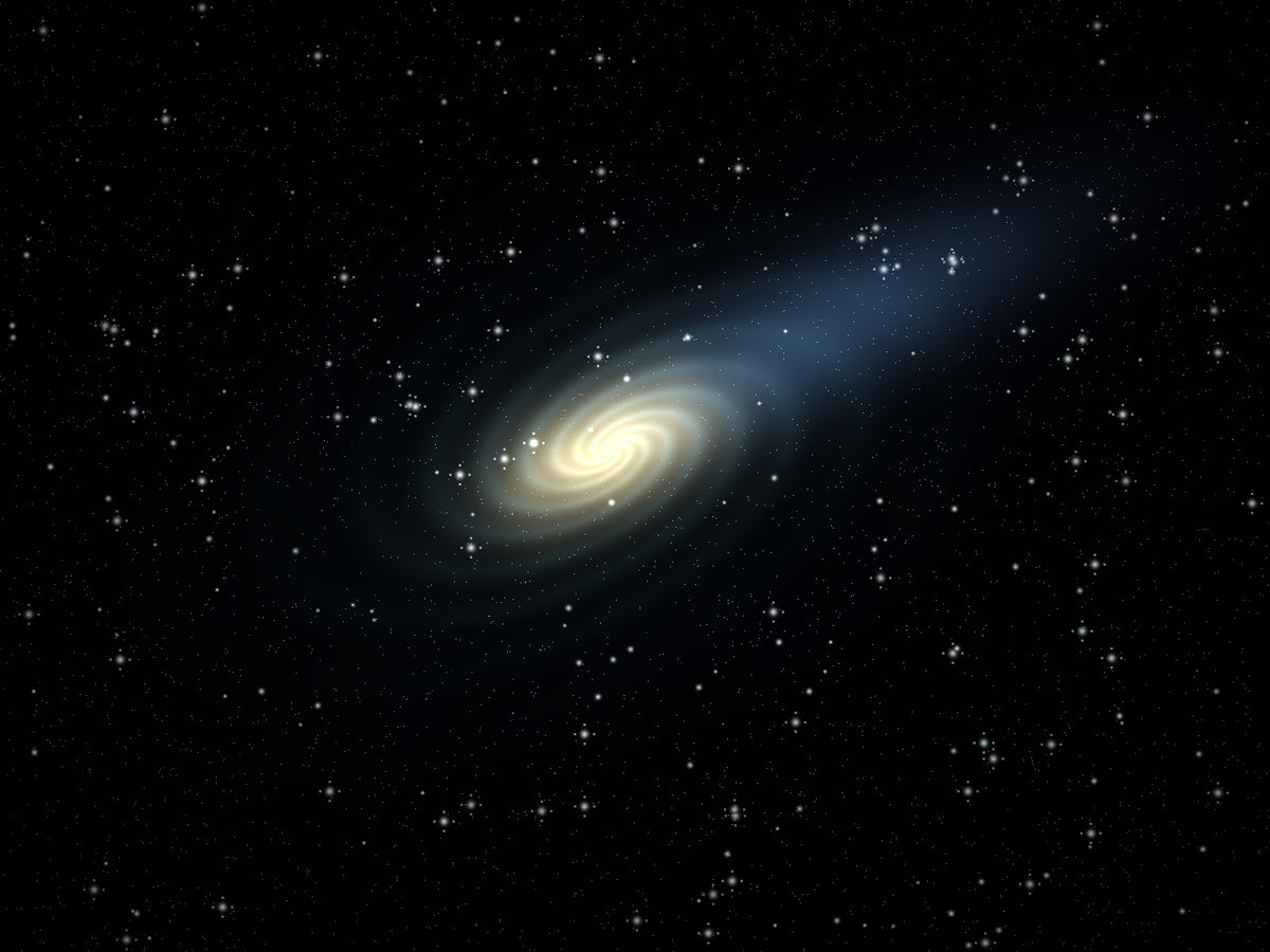 Generated NEOMIX gallery demo inspired by M51 Tidal Bridge, rendered in telescope-style imaging.