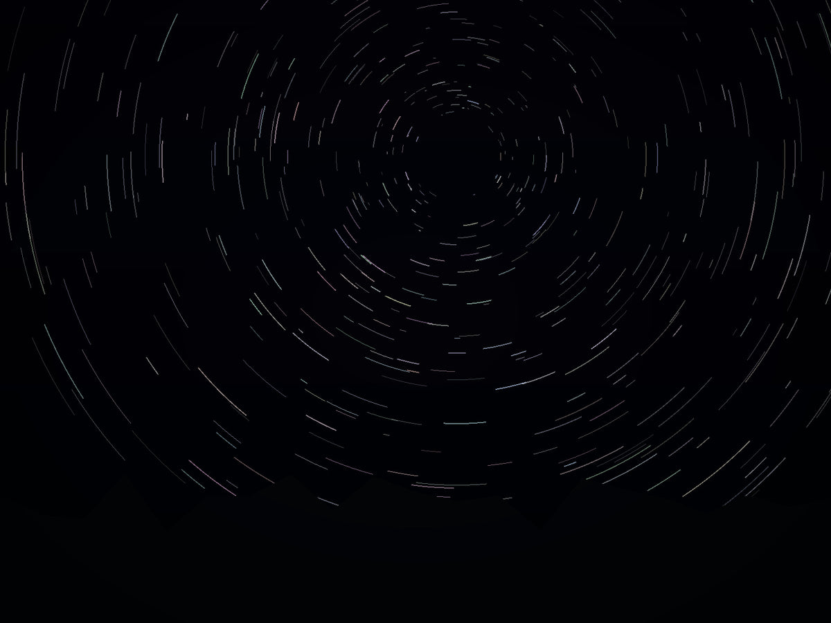 Generated NEOMIX gallery demo inspired by Star Trails Around Polaris, rendered in long-exposure night-sky style.